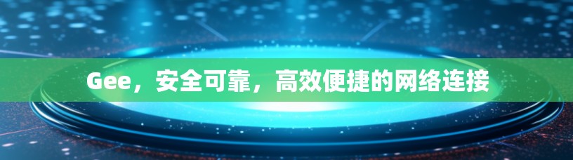 Gee，安全可靠，高效便捷的网络连接