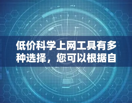 低价科学上网工具有多种选择，您可以根据自己的需求和预算选择合适的工具。以下是一些推荐