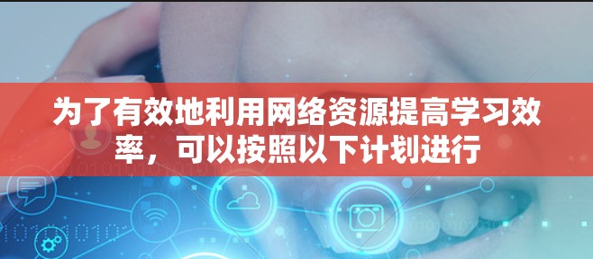 为了有效地利用网络资源提高学习效率，可以按照以下计划进行