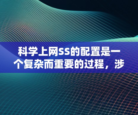 科学上网SS的配置是一个复杂而重要的过程,涉及多个部分和步骤,以确保科学计算环境高效、安全和可用。以下是对科学上网SS配置的详细步骤和建议
