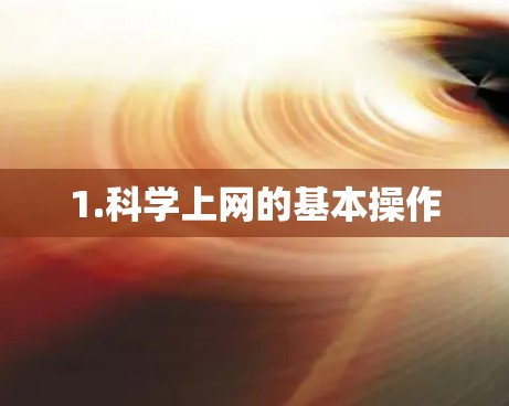 1.科学上网的基本操作