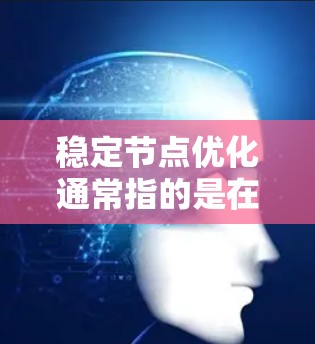 稳定节点优化通常指的是在机器学习模型训练过程中，确保模型的稳定性（即模型在不同数据分布和上下文条件下的表现）以及优化模型的性能。以下是一些常用的工具和方法，帮助你进行稳定节点优化