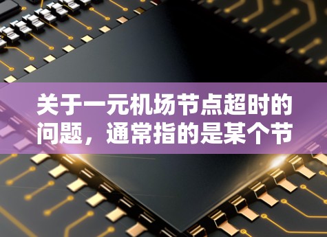 关于一元机场节点超时的问题，通常指的是某个节点在处理任务时出现延迟或故障。机场的节点通常需要一定的处理能力，如果超时，可能会对机场的运营和乘客的体验造成影响。以下是一些可能的解决方案