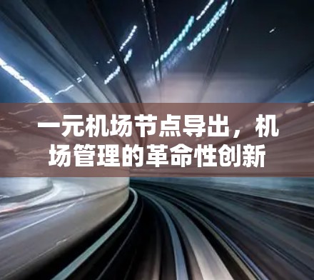 一元机场节点导出,机场管理的革命性创新 一元机场节点导出,机场管理的革命性创新