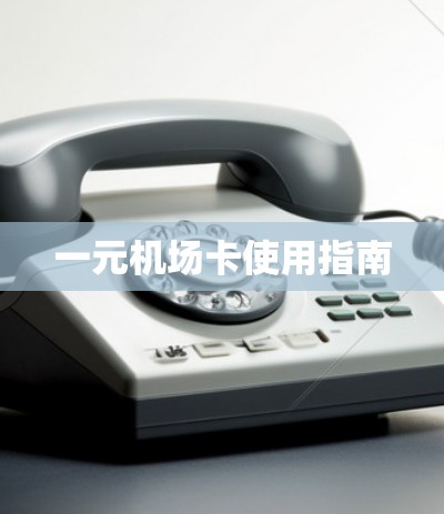 一元机场卡使用指南 一元机场卡使用指南