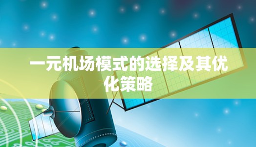 一元机场模式的选择及其优化策略