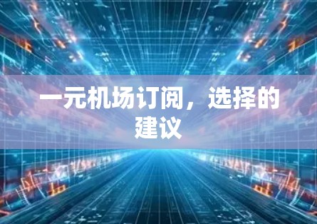 一元机场订阅，选择的建议