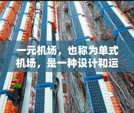 一元机场,也称为单式机场,是一种设计和运营方式,专为特定区域或行业设计的机场,其主要特点在于机场的面积较小,运营效率高,成本效益好,适用于需要高度定制化服务的场景 一元机场,也称为单式机场,是一种设计和运营方式,专为特定区域或行业设计的机场,其主要特点在于机场的面积较小,运营效率高,成本效益好,适用于需要高度定制化服务的场景