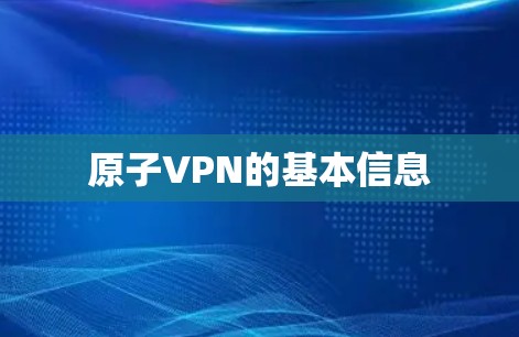 原子VPN的基本信息