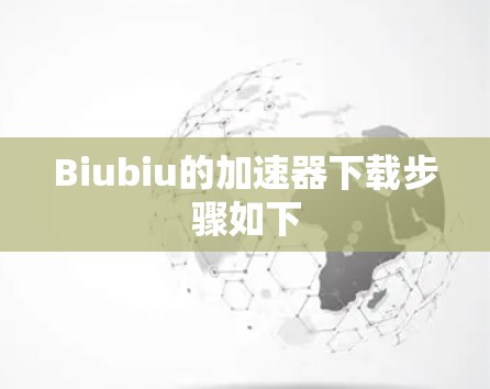 Biubiu的加速器下载步骤如下