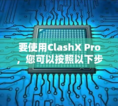 要使用ClashX Pro，您可以按照以下步骤进行